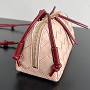 Bottega Veneta Intrecciato Concert Pouch Cameo/ Rosewood - 18.5x11.5x8.5 - 3