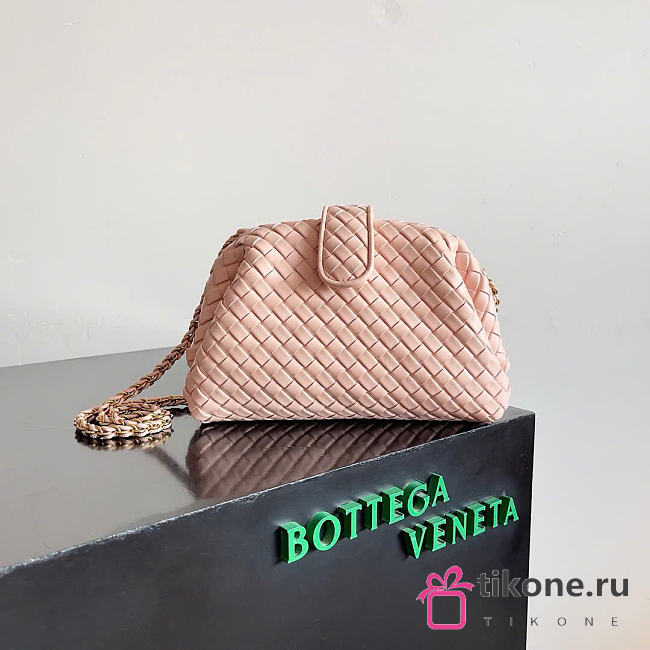 Bottega Veneta Small Lauren 1980 Cameo Leather Clutch Bag - 27x15x7.5cm - 1