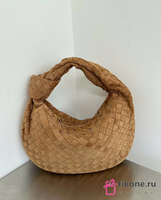 Bottega Veneta Small Jodie Suede Brown - 36x21x13cm - 1