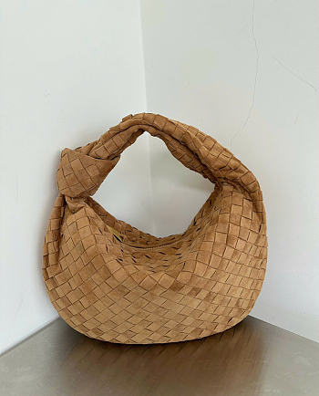 Bottega Veneta Small Jodie Suede Brown - 36x21x13cm