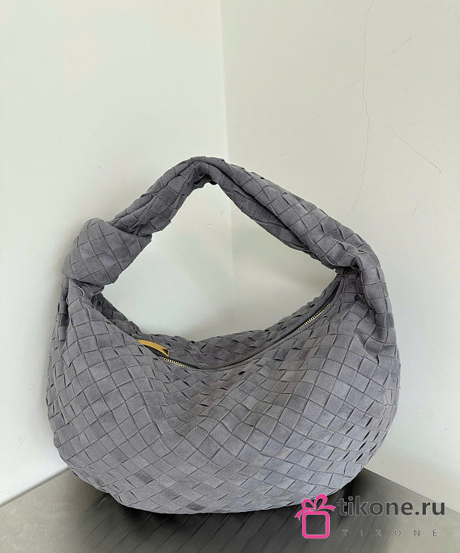 Bottega Veneta Small Jodie Suede Gray - 36x21x13cm - 1