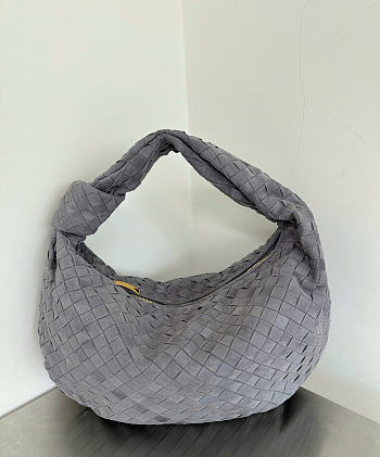 Bottega Veneta Small Jodie Suede Gray - 36x21x13cm