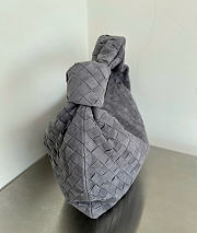 Bottega Veneta Small Jodie Suede Gray - 36x21x13cm - 6