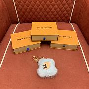 LV Vivienne Fur Key Holder Blue - 1