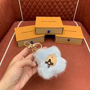 LV Vivienne Fur Key Holder Blue - 5