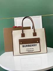 Buberry Medium Freya Tote Natural/ Tan - 40x16x30cm - 1