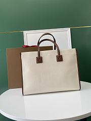 Buberry Medium Freya Tote Natural/ Tan - 40x16x30cm - 4