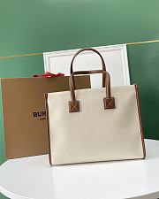 Buberry Small Freya Tote Natural/ Tan - 33x12.5x26cm - 5