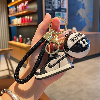 Gift LV Keychain Shoes Black