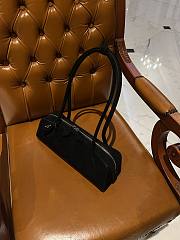 Alaia Le Teckel Medium Bag In Suede Goatskin Black - 33x11x10cm - 5