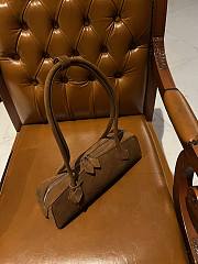 Alaia Le Teckel Medium Bag In Suede Goatskin Brown - 33x11x10cm - 2