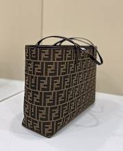 Fendi Zucca Canvas Tote Bag Brown FF - 34×13×27cm - 4