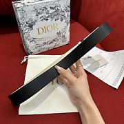 Dior D-Fence Reversible Belt Black and Latte Smooth Calfskin 30mm - 3