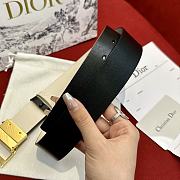 Dior 30 Montaigne Reversible Belt Black and Latte Smooth Calfskin 35mm - 3