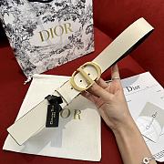 Dior 30 Montaigne Reversible Belt Latte and Black Smooth Calfskin 35mm - 2