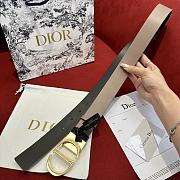 Dior 30 Montaigne Reversible Belt Beige and Black Smooth Calfskin 35mm - 2