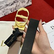 Dior 30 Montaigne Reversible Belt Beige and Black Smooth Calfskin 35mm - 3