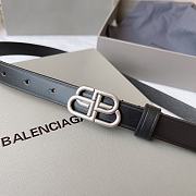 Balenciaga BB Super Thin Belt In Black 15mm - 6