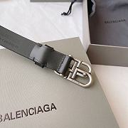 Balenciaga BB Thin Belt In Black 25mm - 4