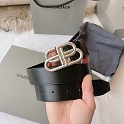 Balenciaga BB Large Belt In Black 35mm - 2