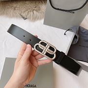 Balenciaga BB Large Belt In Black 35mm - 3