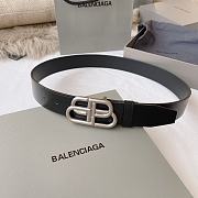 Balenciaga BB Large Belt In Black 35mm - 5