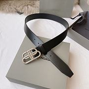 Balenciaga BB Large Belt In Black 35mm - 6