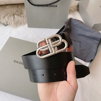 Balenciaga BB Large Belt In Black 35mm