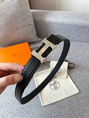 Hermes Mini Constance Martelee Belt Buckle & Reversible Leather Strap Black 24mm - 3