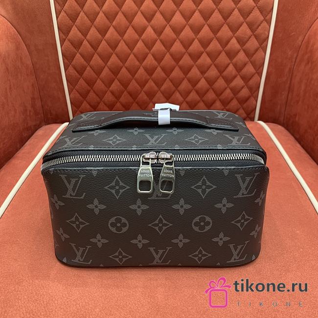 LV Toiletry Bag Monogram Eclipse Canvas M11508 - 24x13x13cm - 1