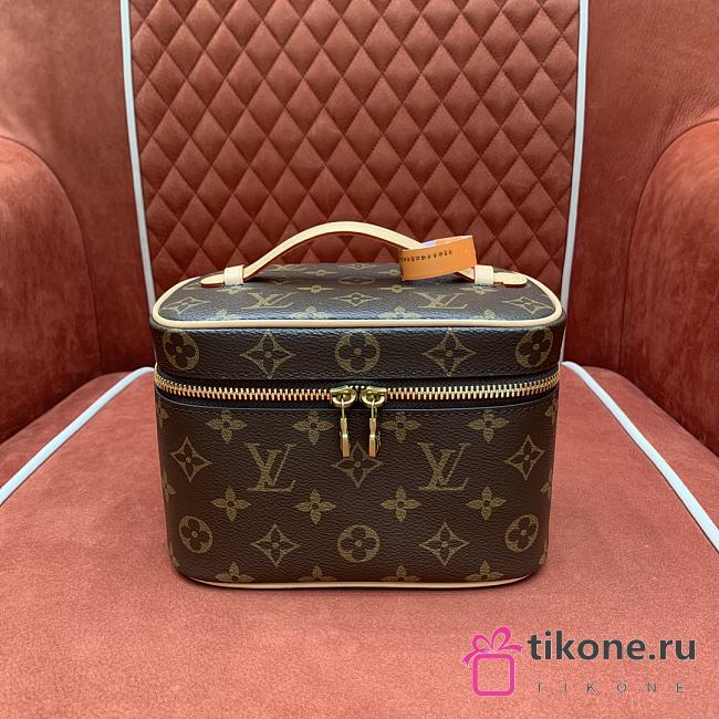 LV Nice Mini Monogram Canvas Beige M44495 - 20x13.5x12cm - 1