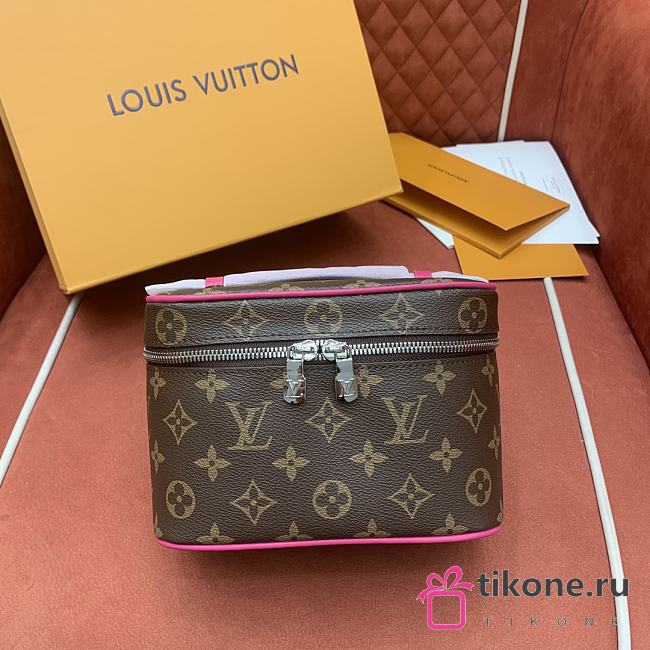 LV Nice Mini Monogram Canvas Fuchsia Pink M46767 - 20x13.5x12cm - 1