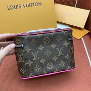 LV Nice Mini Monogram Canvas Fuchsia Pink M46767 - 20x13.5x12cm - 2