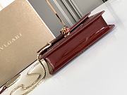 Blvgari Serpenti Forever Crossbody Bag Patent Wine Red - 20x15x5cm - 5