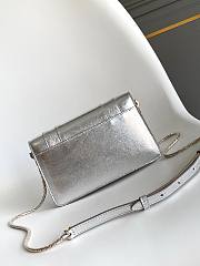 Blvgari Serpenti Forever Chain Pochette Calf Leather Silver - 20x11x3.5cm - 5