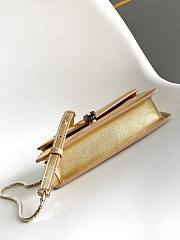 Blvgari Serpenti Forever Chain Pochette Calf Leather Light Gold - 20x11x3.5cm - 6