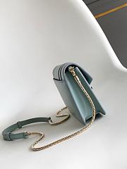 Blvgari Serpenti Forever Chain Wallet Calf Leather Light Blue - 20x12x4.5cm - 6