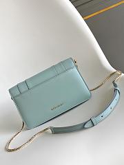 Blvgari Serpenti Forever Chain Wallet Calf Leather Light Blue - 20x12x4.5cm - 5