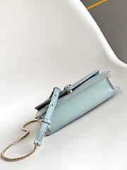 Blvgari Serpenti Forever Chain Wallet Calf Leather Light Blue - 20x12x4.5cm - 4