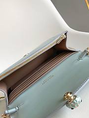 Blvgari Serpenti Forever Chain Wallet Calf Leather Light Blue - 20x12x4.5cm - 2