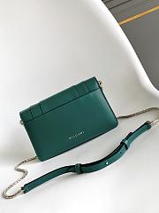 Blvgari Serpenti Forever Chain Wallet Calf Leather Green - 20x12x4.5cm - 5