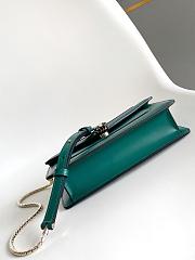 Blvgari Serpenti Forever Chain Wallet Calf Leather Green - 20x12x4.5cm - 3