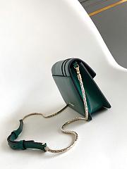 Blvgari Serpenti Forever Chain Wallet Calf Leather Green - 20x12x4.5cm - 2