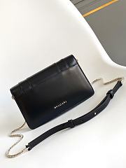 Blvgari Serpenti Forever Chain Wallet Calf Leather Black - 20x12x4.5cm - 5