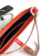 Blvgari Serpenti Baia Shoulder Bag Calf Leather Orange - 27.5x18x4.5cm - 5