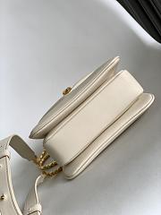 Blvgari Serpenti Reverse Top Handle Calf Leather Ivory - 20x14x10cm - 3