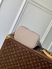 LV All In BB Bicolor Monogram Empreinte Taupe Gray/ Cream White M13045 - 18x16x12cm - 6