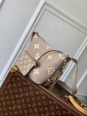 LV All In BB Bicolor Monogram Empreinte Taupe Gray/ Cream White M13045 - 18x16x12cm - 4