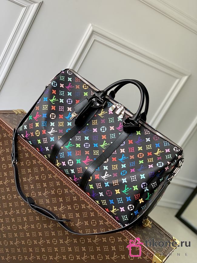 LV x TM Keepall Bandoulière 50 Multicolored M13745 - 50x29x23cm - 1