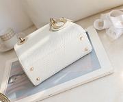 Mini Lady Dior Bag White Mizard Lamskin Gold - 17x15x7cm - 4